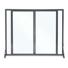 Full Height Glass Door Fireplace Screen
