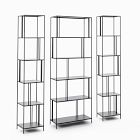 Profile Wide Bookcase &amp; 2 Narrow Bookcases Set