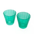 Estelle Colored Glass Sunday Lowball Glass Sets