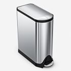 40L Butterfly Dual Compartment Step Trash Can