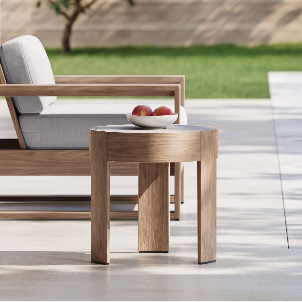 Portside Outdoor Round Side Table (20") by West Elm