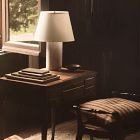 Colin King Travertine Table Lamp (20")