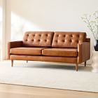 Drake Leather Sofa (76"&ndash;91")