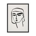 The Face Framed Wall Art by Roseanne Kenny