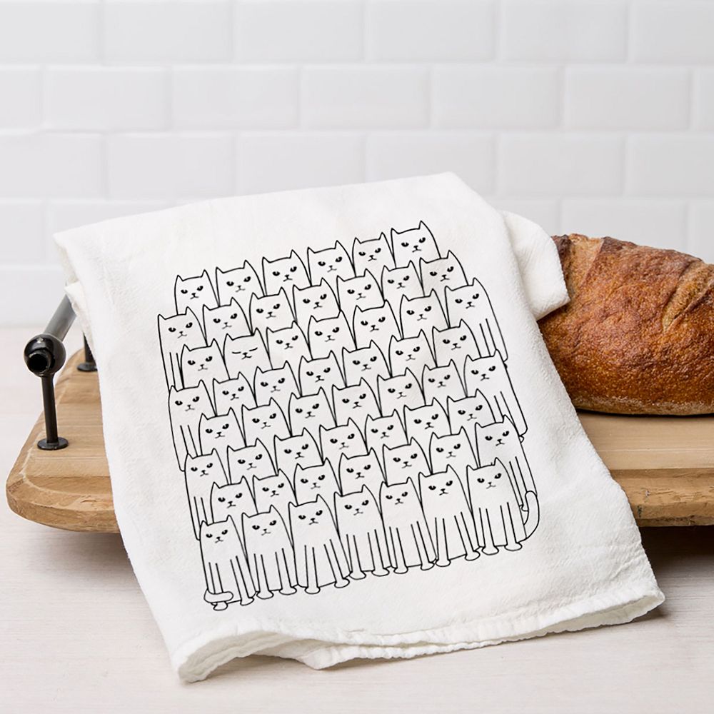 Counter Couture Cat Flour Sack Towels (Set of 2)