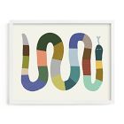Quilted Snake Framed Wall Art by Minted for West Elm