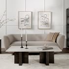 Aluminum Cross Base Rectangle Coffee Table (55")