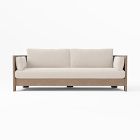 Porto Collection 86 Inch Sofa Cushion Cover, Canvas, Natural