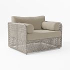 Modern Woven Collection Lounge Chair Slipcover, Cast, Ash