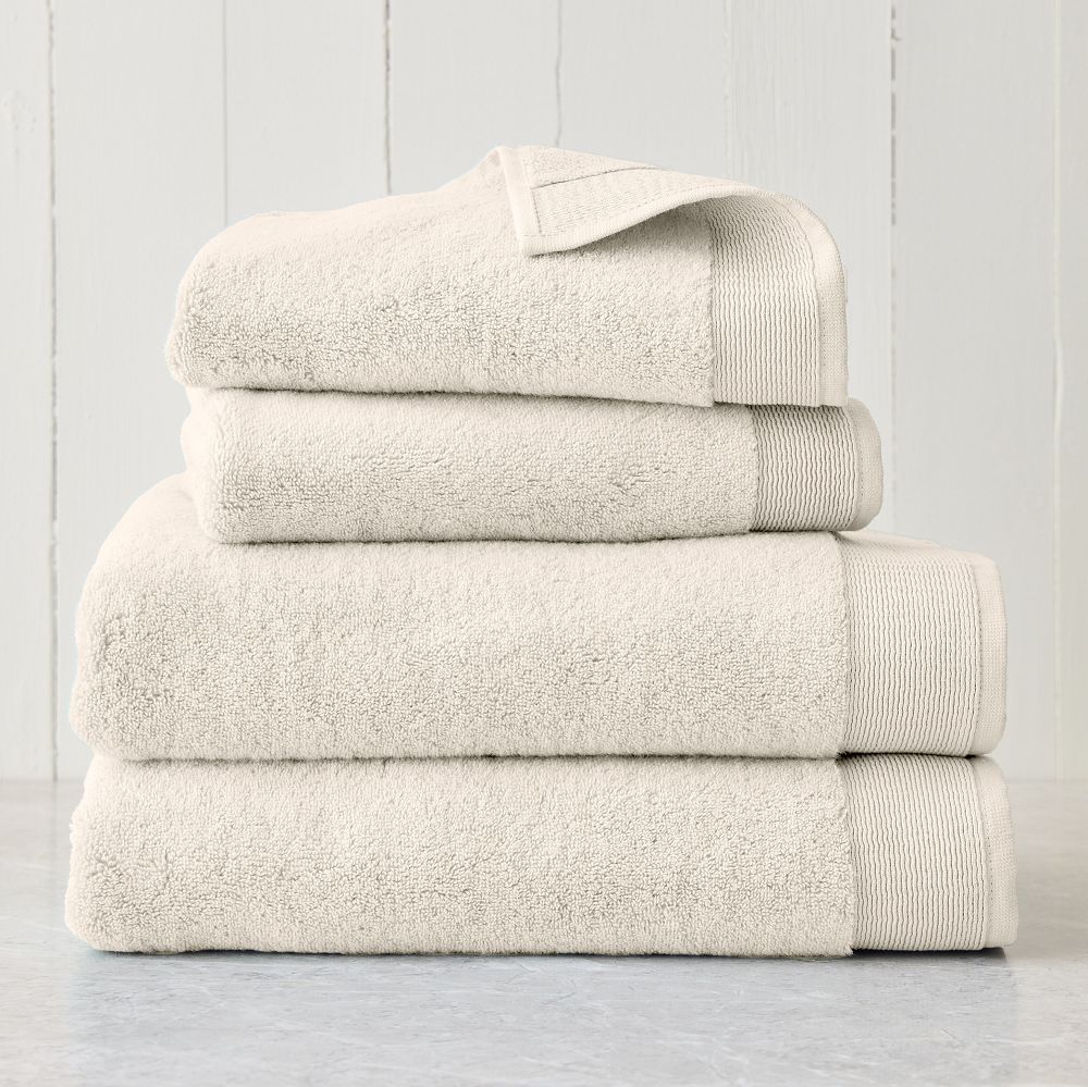 Plush Fibrosoft™ Towel Sets - Ivory, Set of 4 - (2 Bath Towels, 2 Hand Towels)