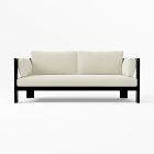 Caldera Aluminum 76 Inch Sofa Cushion Cover, Crosshatch Weave, Alabaster
