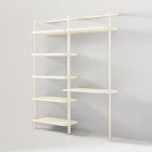 Blaine Wall Desk w/ Shelves (53"&ndash;63")