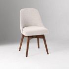 Mid-Century Swivel Office Chair - Wood Legs