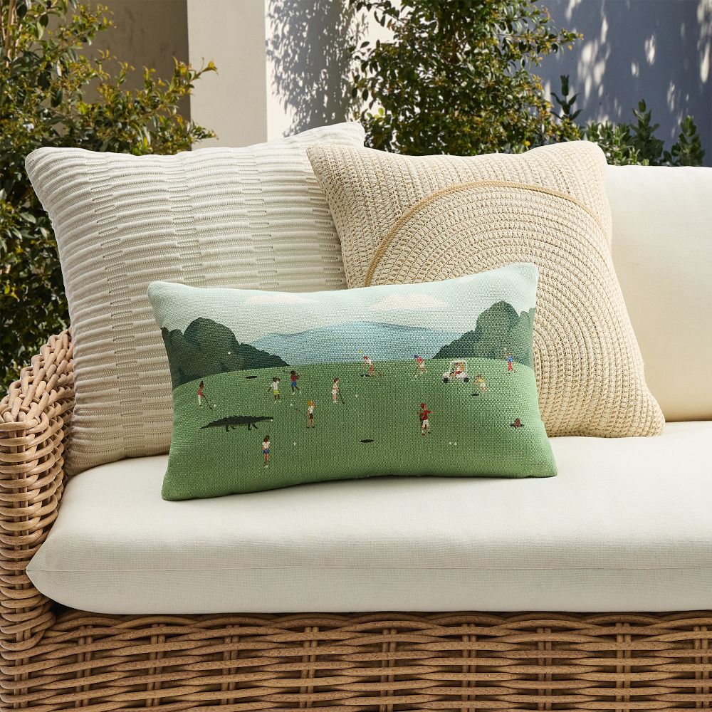 Neutral Golf Outdoor Pillow Set