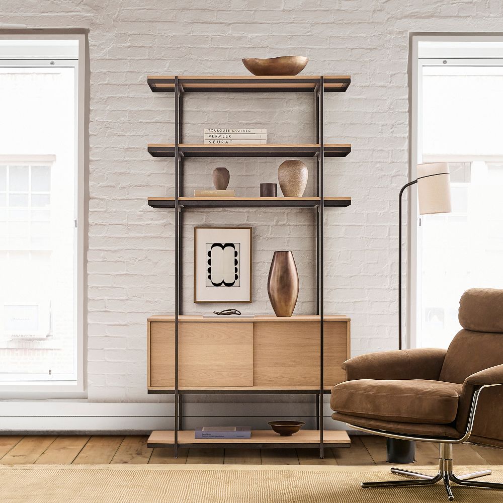 Pierce Narrow Storage Shelf Unit (42") by West Elm