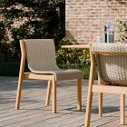 Cassis Outdoor Teak Stacking Dining Chair (Set of 2)