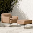 Penn Upholstered Outdoor Lounge Chair w/ Ottoman