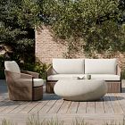 Oceana Outdoor Swivel Chair, Sofa &amp; Pebble Coffee Table Set