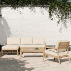 Mara Vista Outdoor 2-Piece Chaise Sectional (88"), Lounge Chair &amp; Coffee Table (44") Set