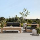 Telluride Outdoor Sofa (72"&ndash;92"), Swivel Chair &amp; Coffee Table (60") Set