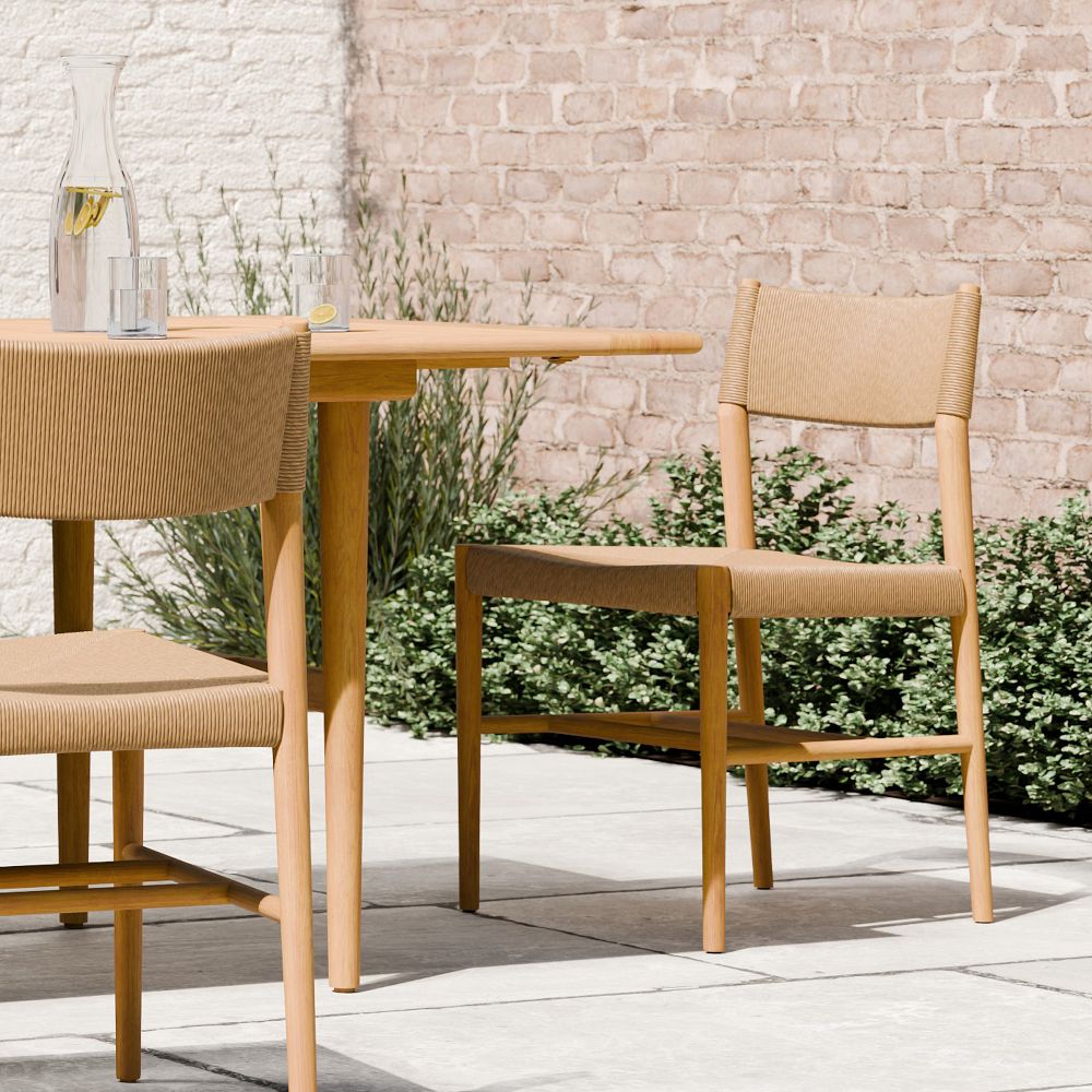 Baycrest Outdoor Teak Side Dining Chairs (Set of 2) by West Elm