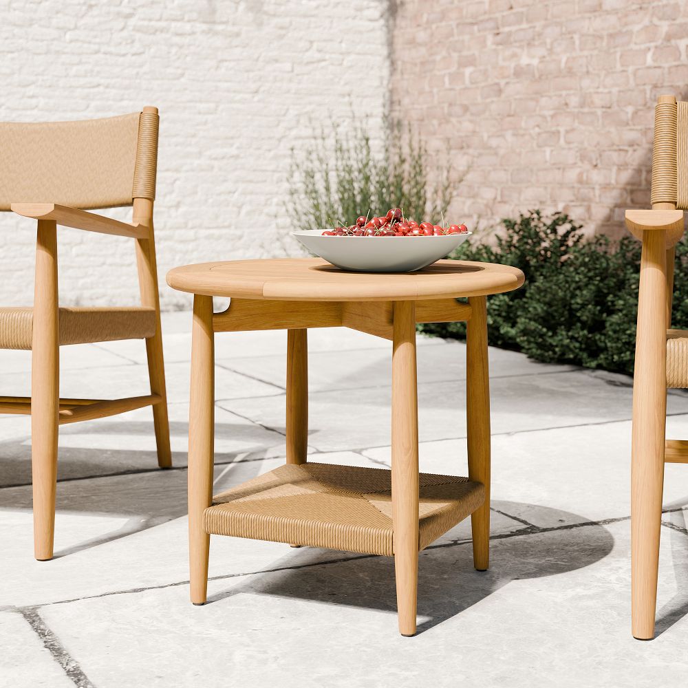 Baycrest Outdoor Teak Side Table (21") by West Elm