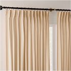Pleated European Flax Linen Light-Filtering Curtain