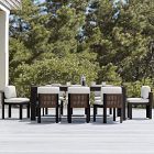 Telluride Aluminum Outdoor Extendable Table &amp; Porto Aluminum Side Dining Chairs Set
