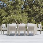 Telluride Aluminum Outdoor Extendable Table &amp; Porto Aluminum Side Dining Chairs Set