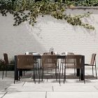 Telluride Aluminum Outdoor Extendable Table &amp; Oceana Side Dining Chairs Set