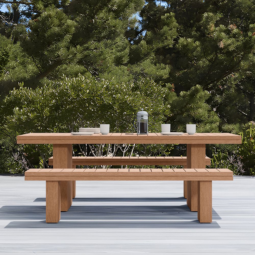 Collings Outdoor Terrawood Dining Table (84") by West Elm