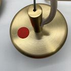 Open Box: Aria Round Glass Pendant (16") - Antique Brass/Milk Glass