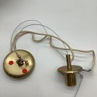 Open Box: Aria Round Glass Pendant (16") - Antique Brass/Milk Glass