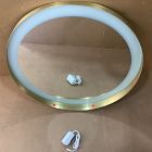 Open Box: Curved Light Up Vanity Mirror (28") - Antique Brass
