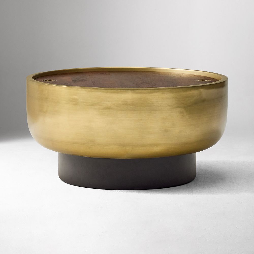 Drum Storage Coffee Table | Modern Living Room Furniture | West Elm