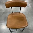 Open Box: Grier Counter Stool (26") - Saddle Leather Nut, Textured Antique Bronze