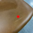 Open Box: Grier Counter Stool (26") - Saddle Leather Nut, Textured Antique Bronze