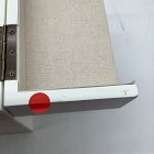 Open Box: Modern Fluted Jewelry Box, Cube (10"H) - White