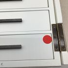 Open Box: Modern Fluted Jewelry Box, Cube (10"H) - White