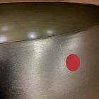 Open Box: Organic Metal Floor Planter, Low Wide (24&rdquo;D x 12&rdquo;H) - Light Brass