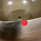 Open Box: Organic Metal Floor Planter, Low Wide (24&rdquo;D x 12&rdquo;H) - Light Brass