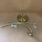 Open Box: Overarching Acrylic Shade Floor Lamp (76") - Antique Brass, Smoke