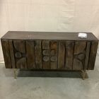 Open Box: Pictograph Buffet (58") - Mango Wood, Antique Brass