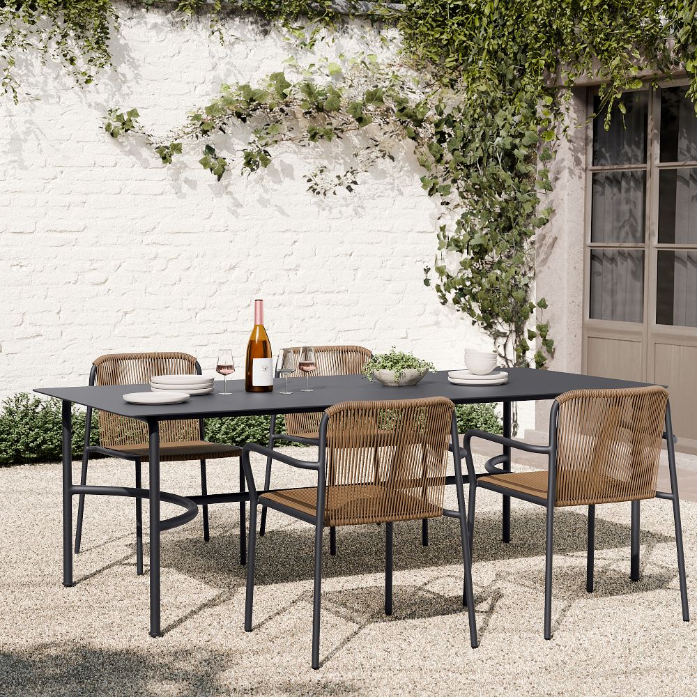 Lagos Aluminum Outdoor Dining Table (86") by West Elm