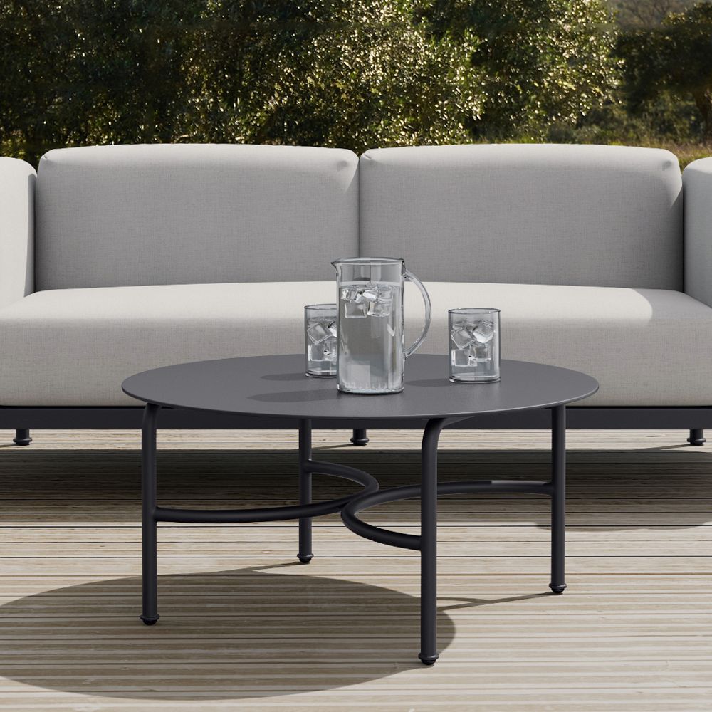Lagos Aluminum Outdoor Coffee Table (31") by West Elm