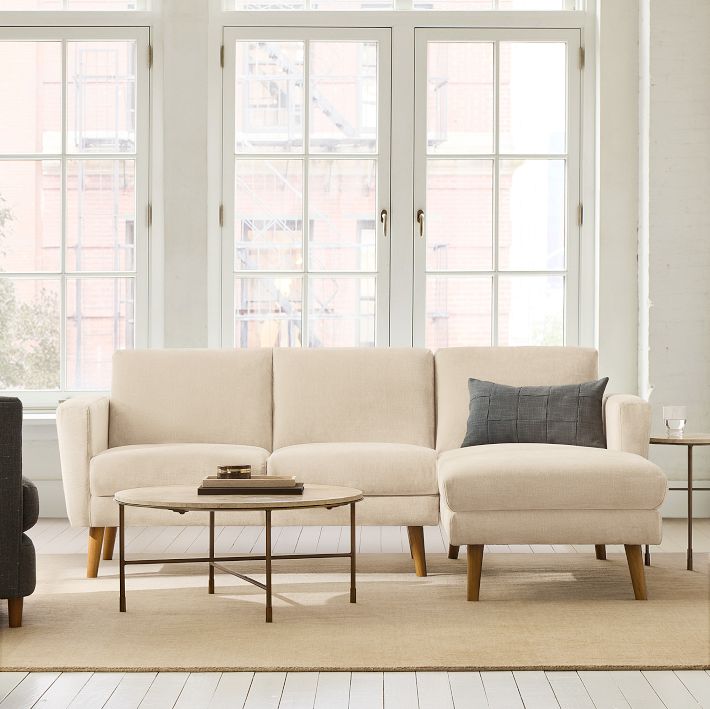 Oliver 2 Piece Chaise Sectional Sofa | West Elm