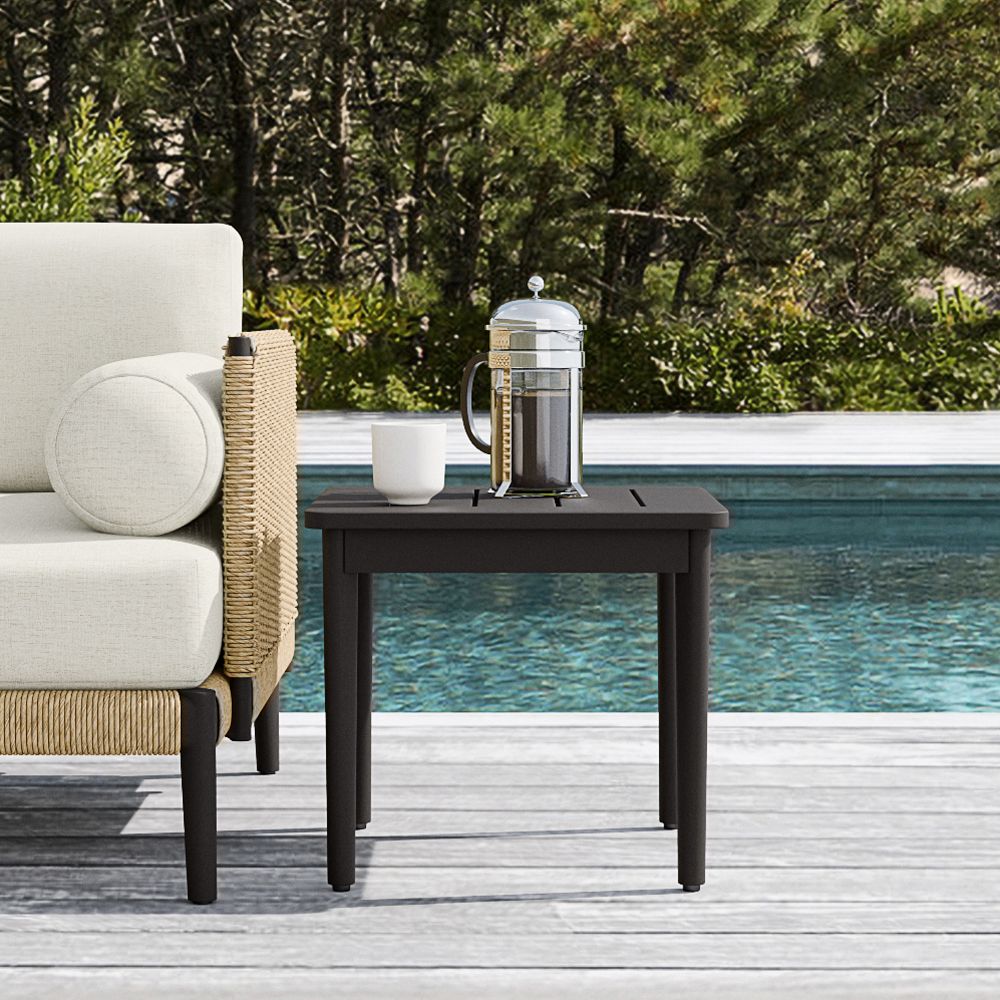 Ventura Aluminum Outdoor Side Table (19") by West Elm