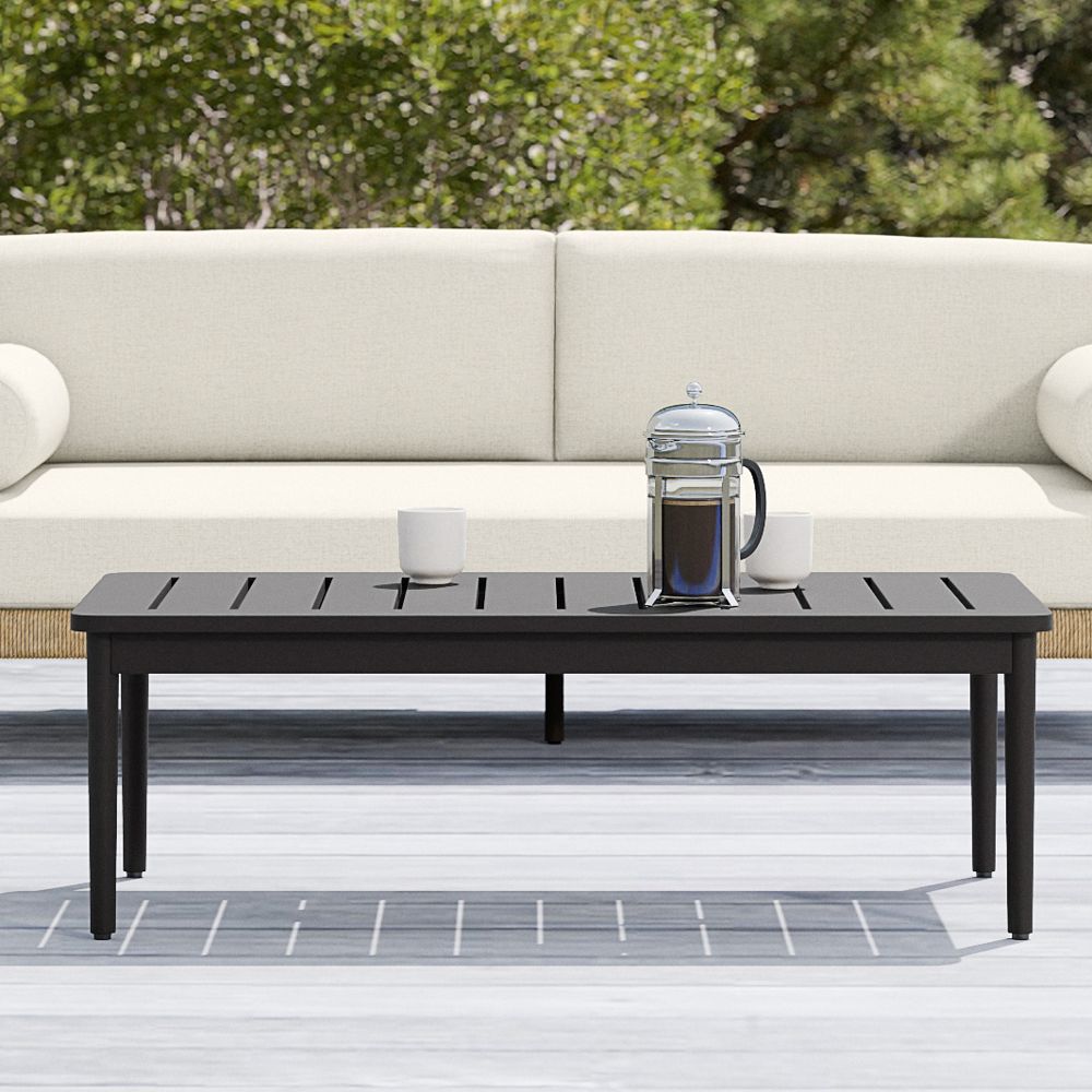 Ventura Aluminum Outdoor Coffee Table (45") by West Elm