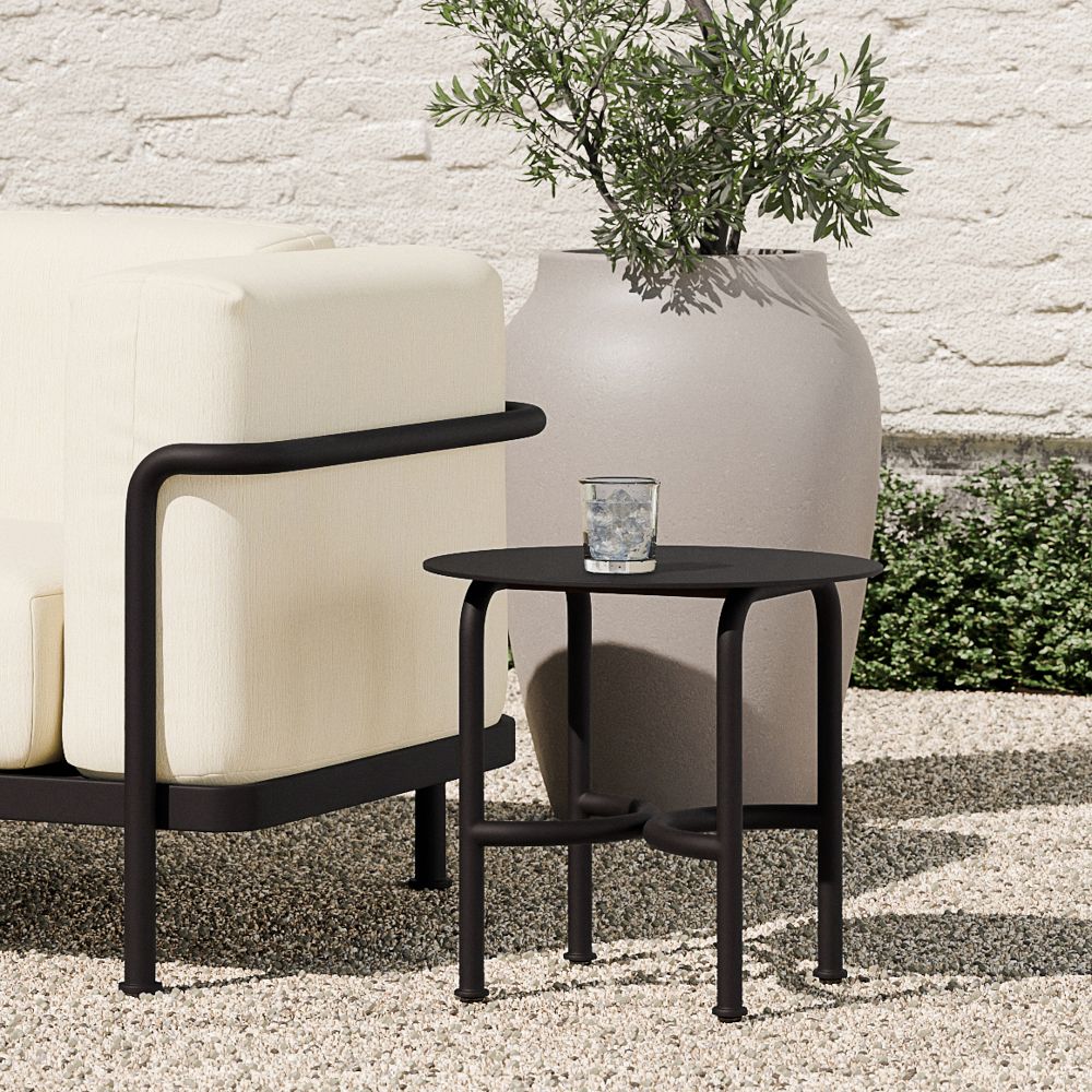 Lagos Aluminum Outdoor Side Table (18") by West Elm