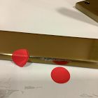 Open Box: Slater Nightstand (22") - Alabaster White, Champagne Bronze